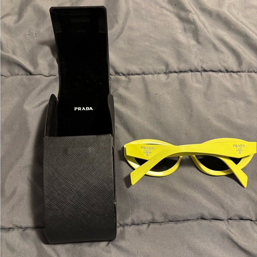 Prada Women's Sunglasses in Vibrant Yellow - Picture 6 of 9